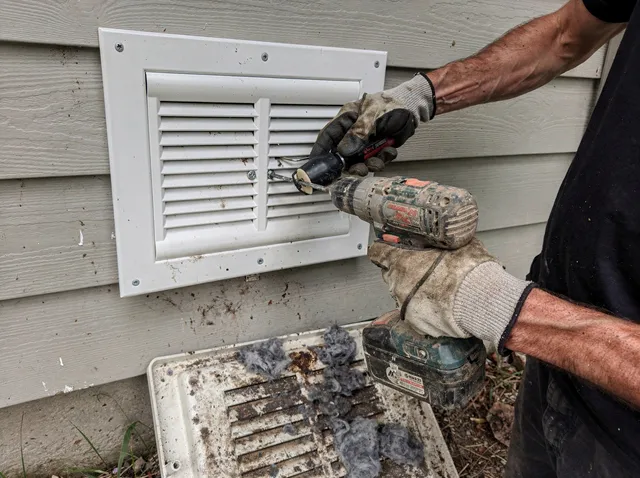 Dryer Vent Cover Replacement in Ledyard