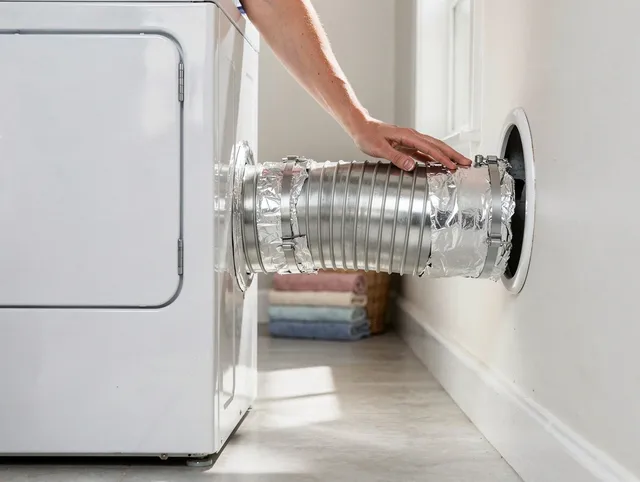 Professional dryer vent hose installation by Ledyard Dryer Vent Cleaning in Ledyard