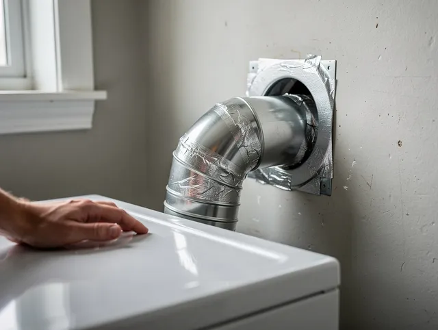 Ledyard Dryer Vent Cleaning expert performing professional dryer vent repair and installation in Ledyard